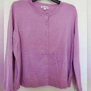 Kathy Ireland Women's Lavender Cardigan